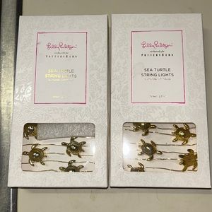 Lily Pulitzer sea turtle string lights
